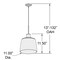 Access Lighting Simplicite, Pendant, Black Finish, Clear Glass 50938LEDDLP-BL/CLR - alternate 2
